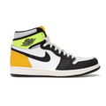 Jordan 1 Retro High White Black Volt University Gold