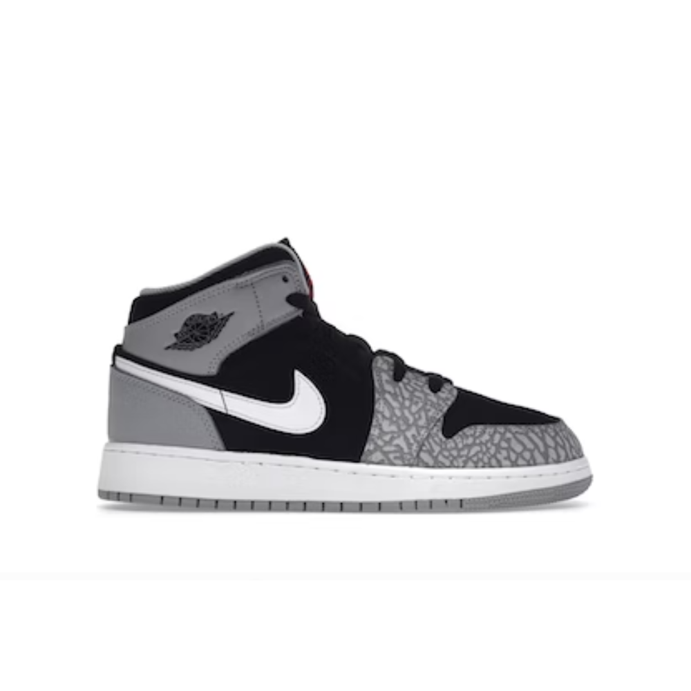 Jordan 1 Mid Éléphant Imprimé (GS)